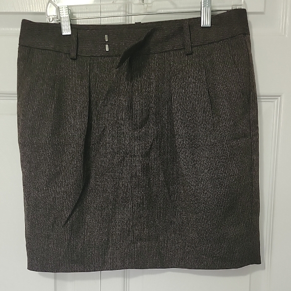 GAP Gray Pleated Mini Pencil Skirt - Picture 1 of 5